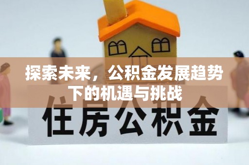 万年探索未来，公积金发展趋势下的机遇与挑战