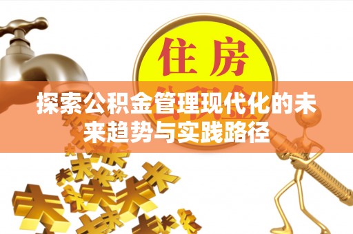 万年探索公积金管理现代化的未来趋势与实践路径
